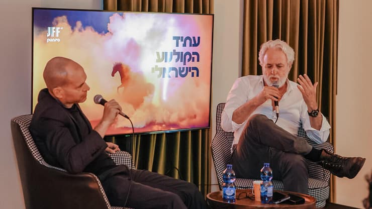 ארי פולמן ונדב לפיד בפסטיבל ירושלים