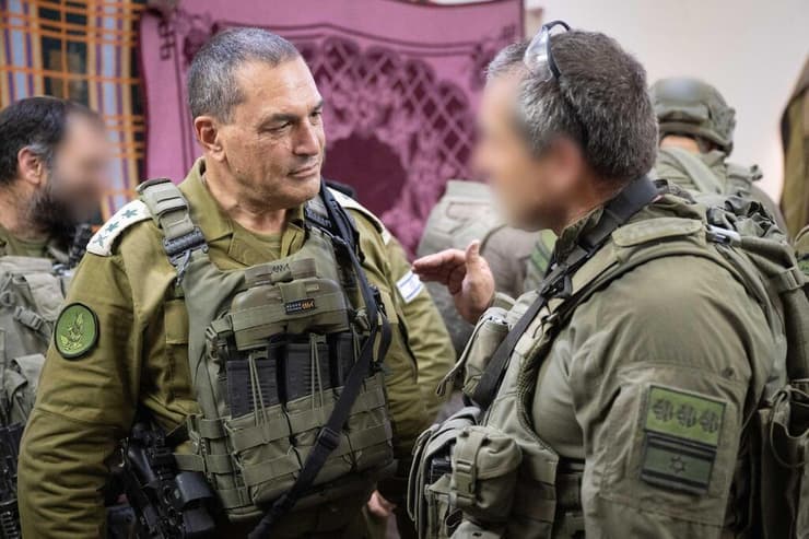 "ארגוני הטרור וגורמים ג'יהאדיסטיים מהווים סכנה בכל הזירות". זמיר (צילום: דובר צה"ל) הרמטכ״ל ברצועת עזה