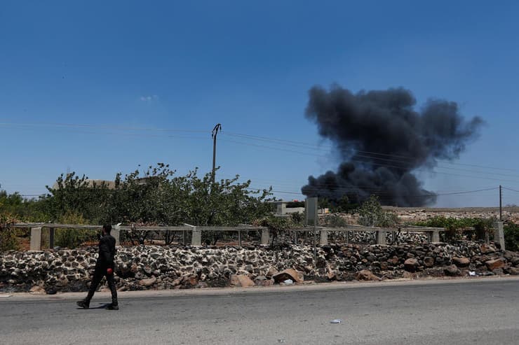 עשן מיתמר מפאתי העיר א-סווידא