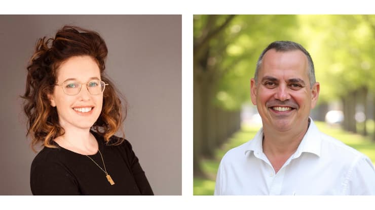 אבישי שרלין, מנכ"ל אמדוקס ישראל וגל אלג'ם, מנהלת האסטרטגיה של ישראל בחברת אמדוקס