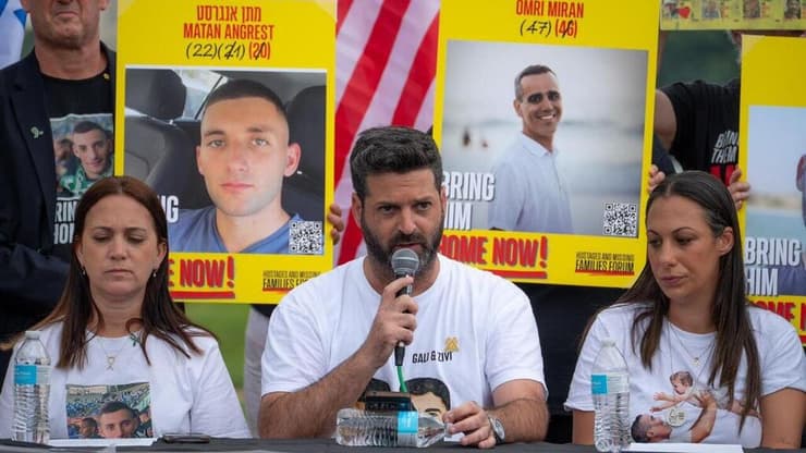 לירן ברמן בהצהרה של משפחות החטופים ושורדי שבי בוושינגטון