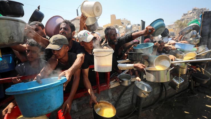 חלוקת מזון בעזה
