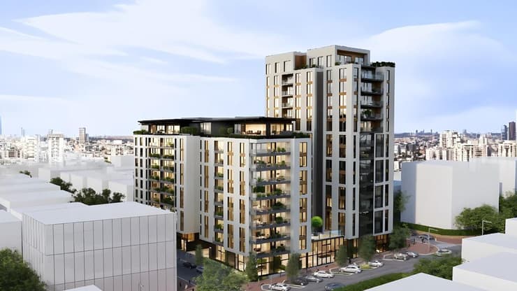 הדמיית פרויקט פינוי בינוי ברמת גן של קטה גרופ