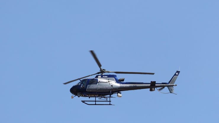 מסוק שמשתתף במצוד אחר המחבל