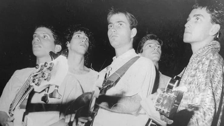 להקת פאוסט בהופעה בקריות, 1986