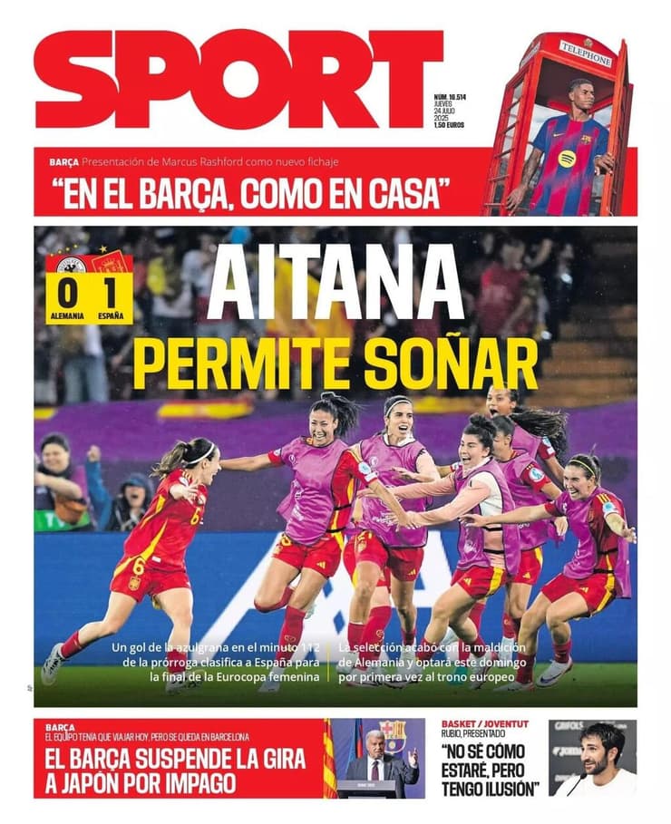 השער של "ספורט", הבוקר השער של "ספורט", הבוקר