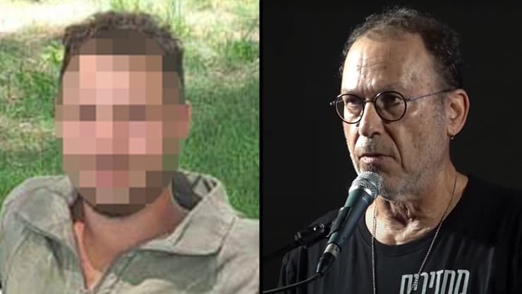 אילן גרין בהפגנת הענק לסיום המלחמה בכיכר הבימה