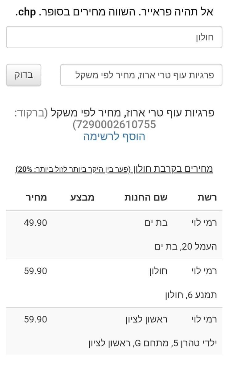 השוואת מחירי פרגיות באתרי צרכנות השוואת מחירים באתרי צרכנות