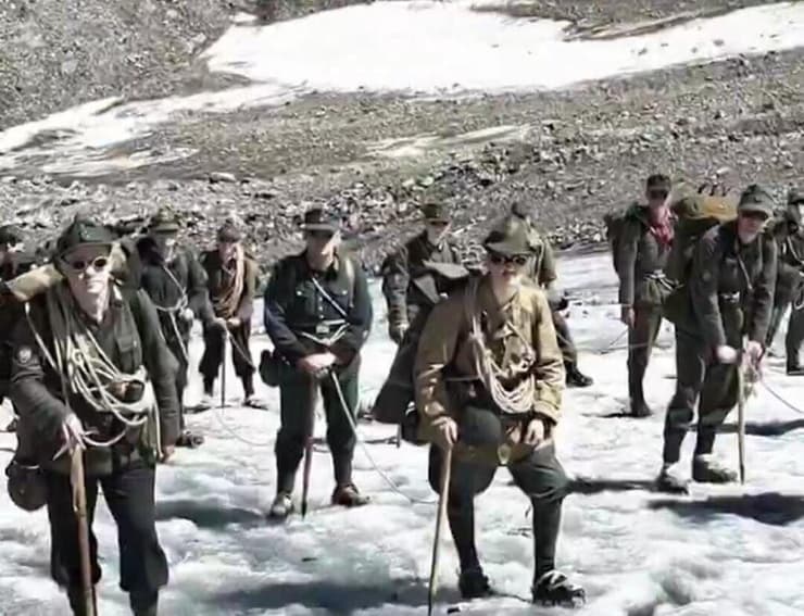 הצעדה בשווייץ (צילום: מתוך שידורי רשת SRF) הצעדה בשווייץ