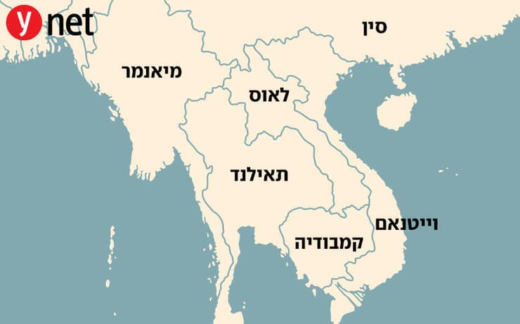 מפה תאילנד קמבודיה