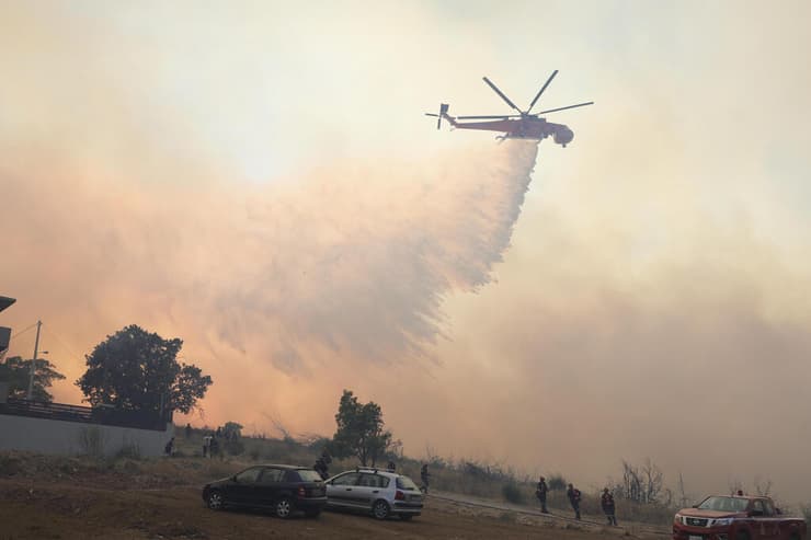 שריפה קריונרי ליד אתונה יוון 26 ביולי