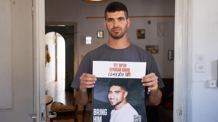 עילי: "משימת חיי שאביתר יחזור. כל הכאב, הגעגוע והתסכול - משניים" (צילום: אלכס קולומויסקי) עילי דוד, אחיו של אביתר שחטוף בעזה