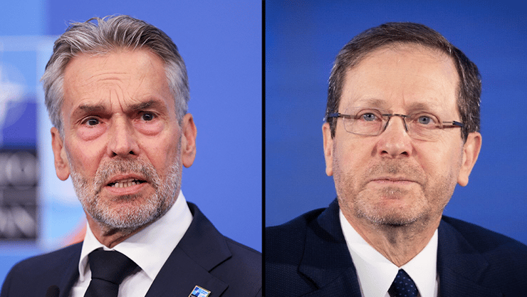 נשיא ישראל יצחק הרצוג, ראש ממשלת הולנד דיק סכוף