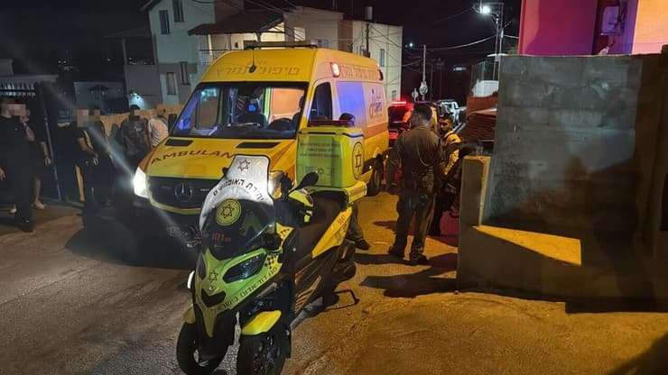 הזירה באבו סנאן (צילום: תיעוד מבצעי מד"א) זירת הרצח באבו סנאן