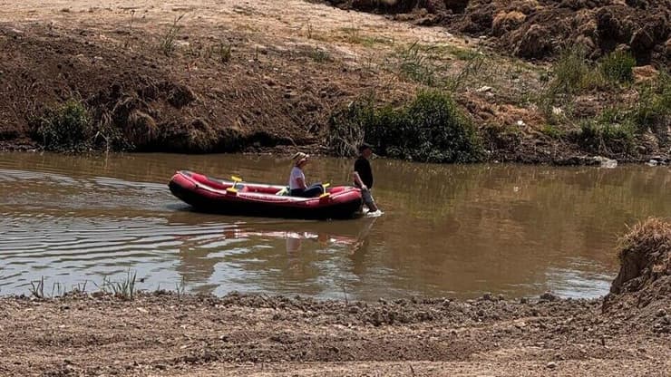 קיאק בנהר הירדן, בקושי יש מים
