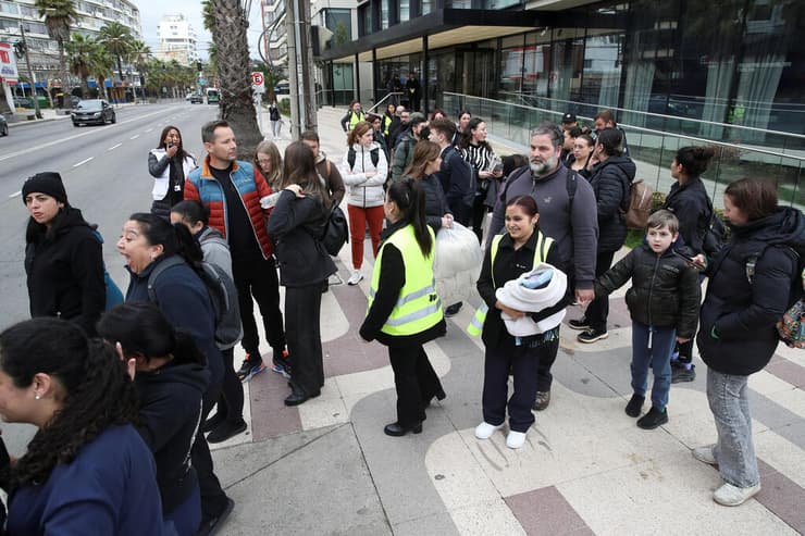 פינוי מ צ'ילה אזהרת צונאמי