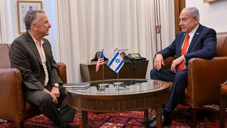 נתניהו וויטקוף בלשכתו בירושלים