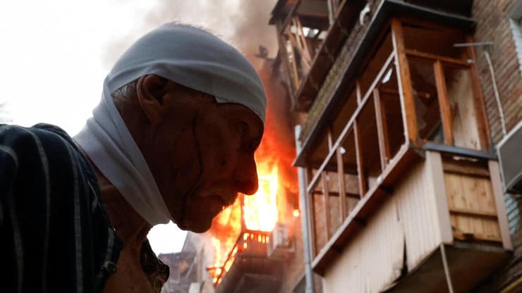 אוקראינה קייב הפצצה שביצעה רוסיה פצוע