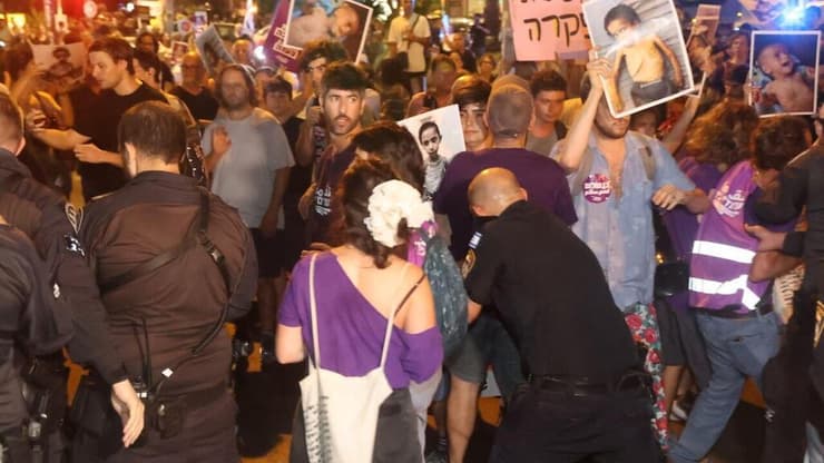 התפרעויות ומעצרים בהפגנה ברחוב קינג ג'ורג' בתל אביב