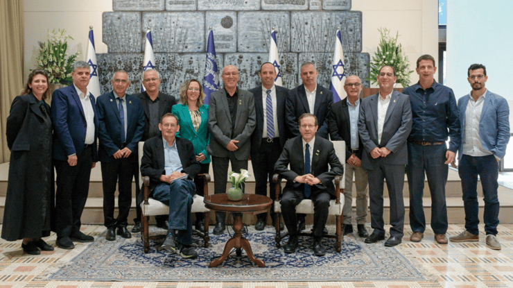 נבחרת ראשי הרשויות שנכנסו לתוכנית "שאפתנות אקלים בשלטון המקומי"