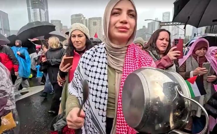 אוסטרליה סידני הפגנת ענק נגד ישראל פרו פלסטינים
