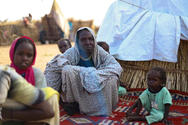צילום: REUTERS/Mohamed Jamal פליטים שברחו ליישוב טווילה בצפון דרפור מלחמת אזרחים סודן