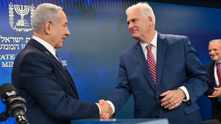 נתניהו בפגישה בירושלים עם משלחת של איפא"ק, שבוע שעבר (צילום: קובי גדעון/ לע״מ) נתניהו בפגישה עם משלחת חברי קונגרס רפובליקנים מטעם AIPAC