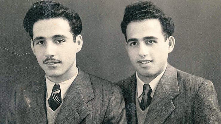 האחים פנחס ובן ציון פוזיילוב בתחילת הדרך (צילום: אלבום משפחתי) האחים פנחס ובן ציון פוזיילוב בתחילת הדרך