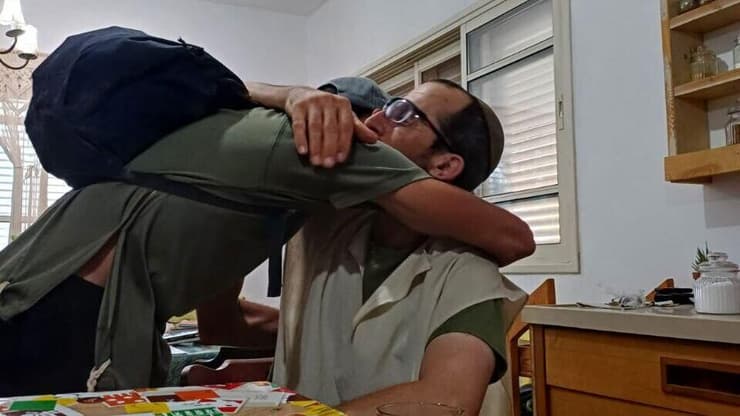 יהודה מויאל עם אביו שאול ז"ל