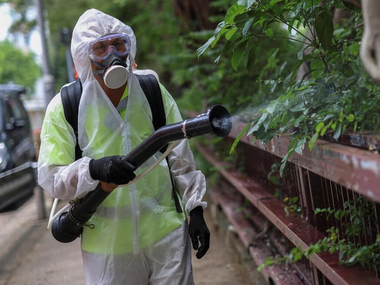 ריסוס הדברה בדיור ציבורי בהונג קונג, בעקבות מקרים של צ'יקונגוניה 