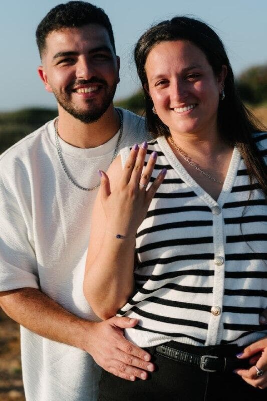 רס"ן (במיל') אורי בוליס עם בן זוגה רז טורג'מן. "משתדל לתת לה את המקום שלה" (צילום: תמיר דוידוב, באדיבות Imagen) רס"ן במיל אורי בוליס עם בן זוגה רז טורג'מן