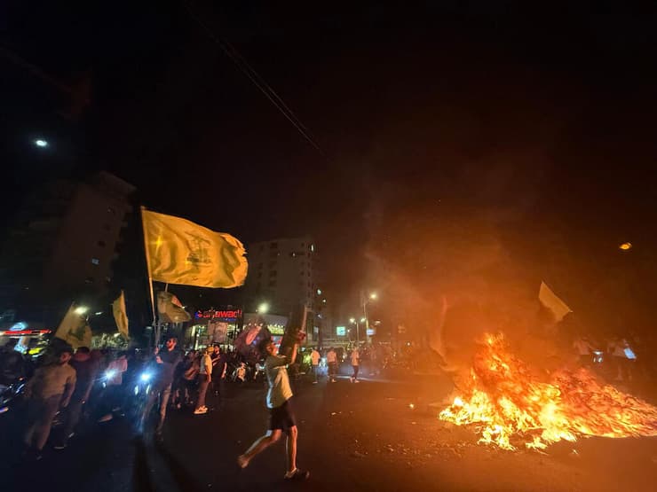 תומכי חיזבאללה מפגינים בביירות, 7.8