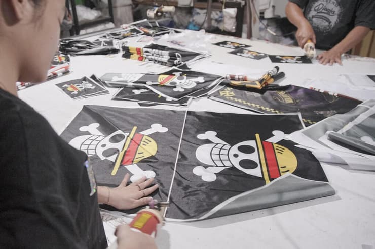 אינדונזיה דגל פיראטים מחאה