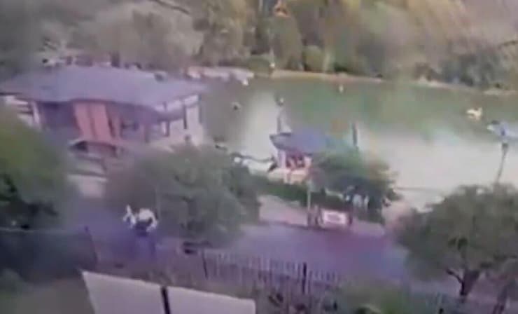 רוסיה רכבל התרסק ל אגם