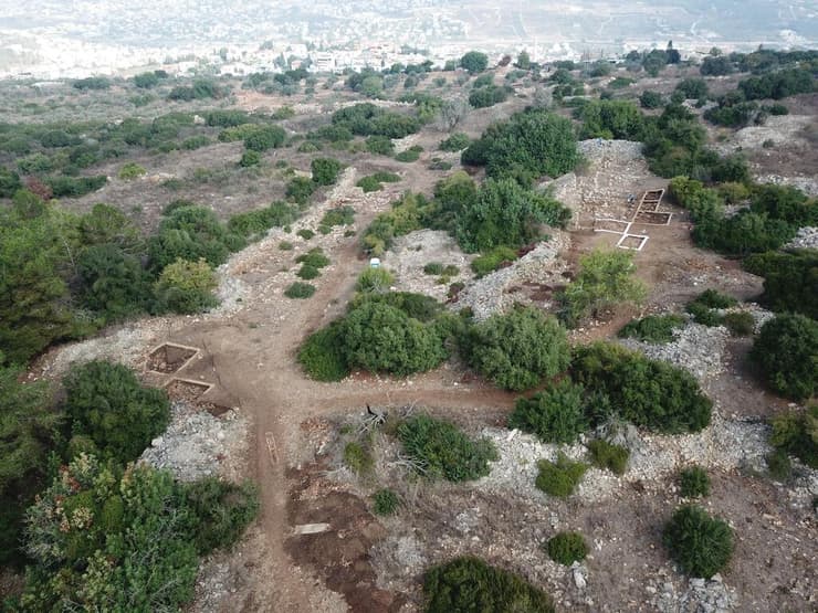 אתר אל אחוואט, מבט מהאוויר