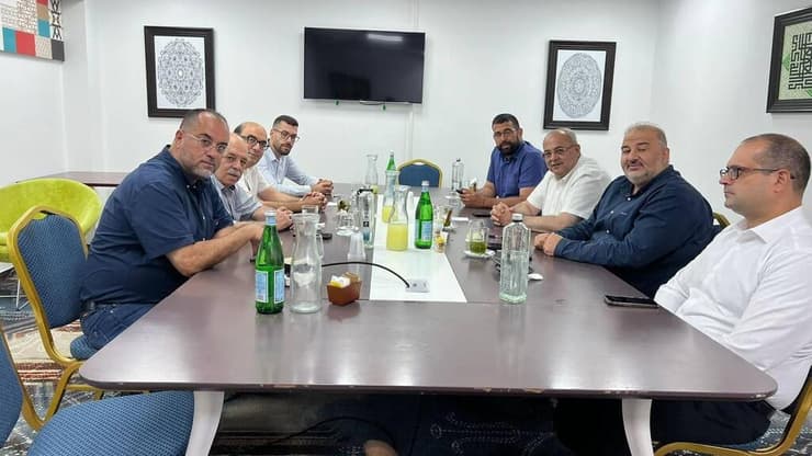 מנהיגי ארבע המפלגות הערביות