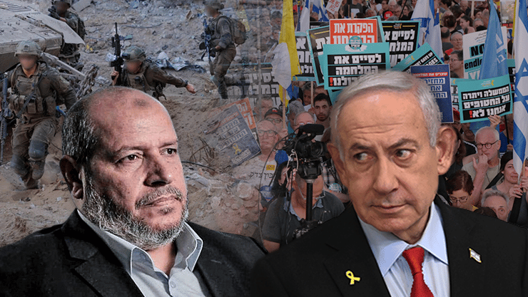 בנימין נתניהו ו חליל אל-חיה