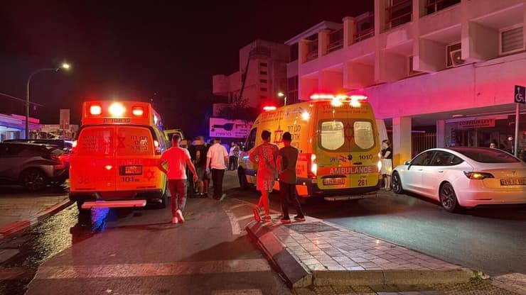 זירת השריפה בנתניה