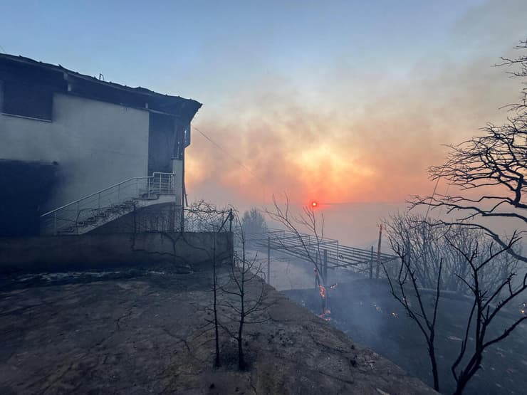 טורקיה שריפה שריפת יער מחוז צ'נקלה