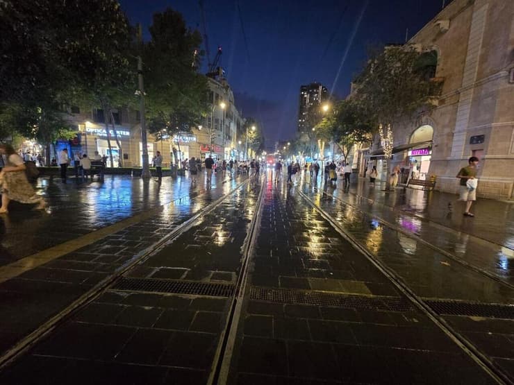 למרות השרב: גשם בירושלים 