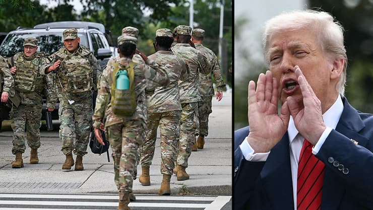 חיילי המשמר הלאומי ב וושינגטון ארה"ב