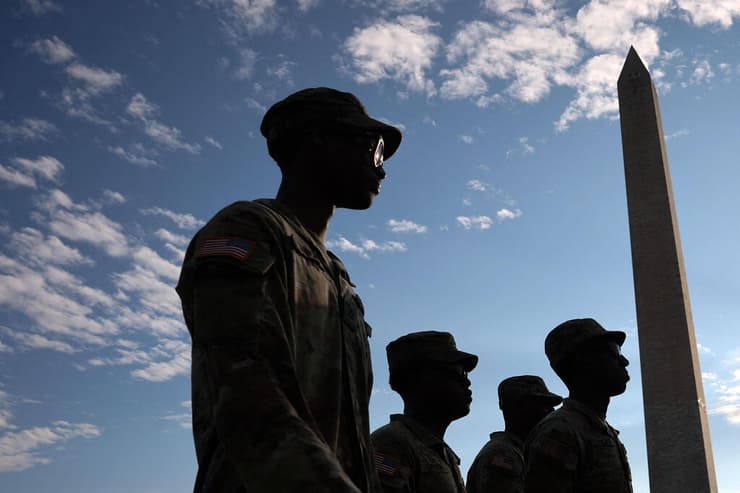 חיילי המשמר הלאומי ב וושינגטון ארה"ב