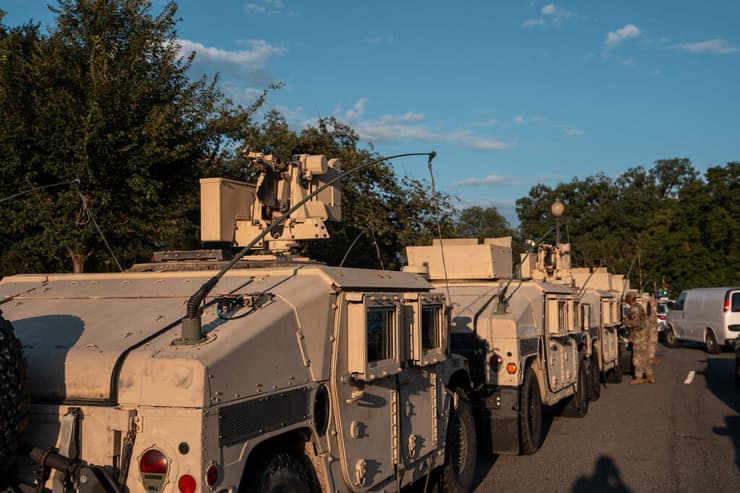 חיילי המשמר הלאומי ב וושינגטון ארה"ב