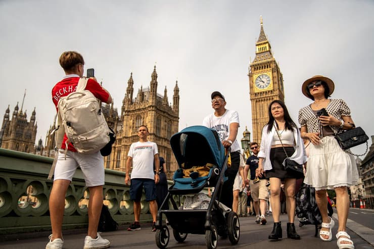 גל חום שריפות אירופה לונדון בריטניה ביג בן