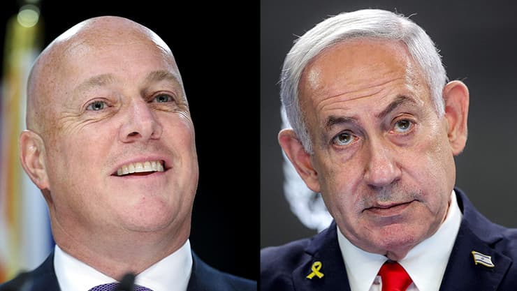 המצב בעזה "בלתי מתקבל על הדעת". בנימין נתניהו וכריסטופר לקסון (צילום: Hagen Hopkins/Getty Images, ABIR SULTAN / POOL / AFP) ראש הממשלה בנימין נתניהו, ראש ממשלת ניו זילנד כריסטופר לקסון