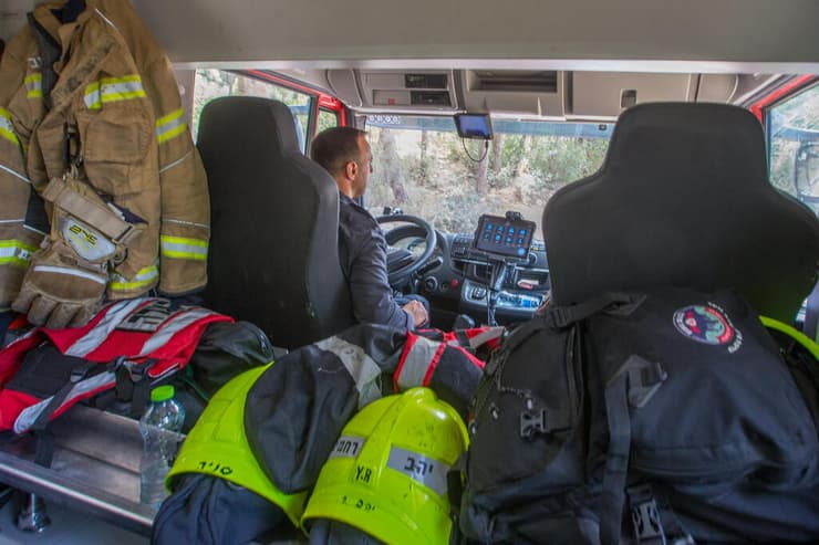 פעילות לוחמי אש ביער בן שמן