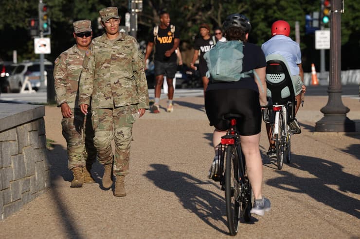 חיילי המשמר הלאומי ב וושינגטון ארה"ב