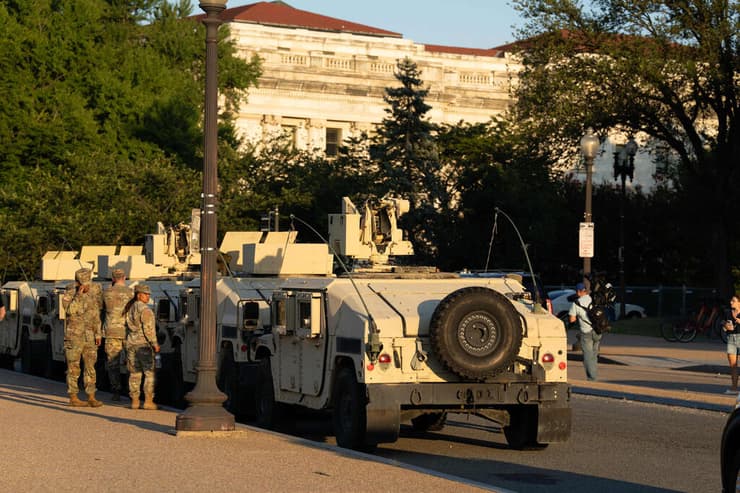 חיילי המשמר הלאומי ב וושינגטון ארה"ב
