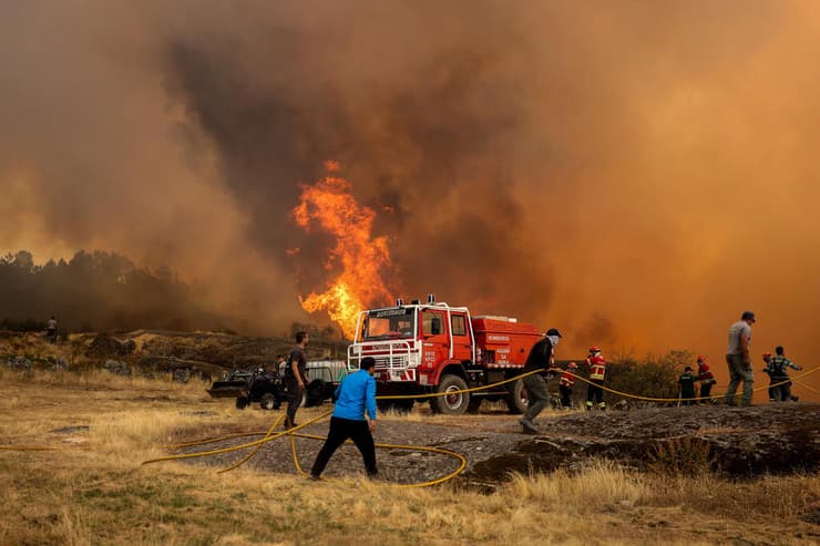 גל חום שריפות אירופה טרנקוסו פורטוגל