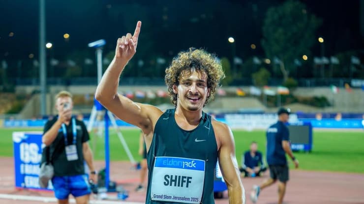 שבר שיא בן 34 שנה. עומרי שיף (צילום: רועי כפיר, איגוד האתלטיקה בישראל) האצן הישראלי עומרי שיף